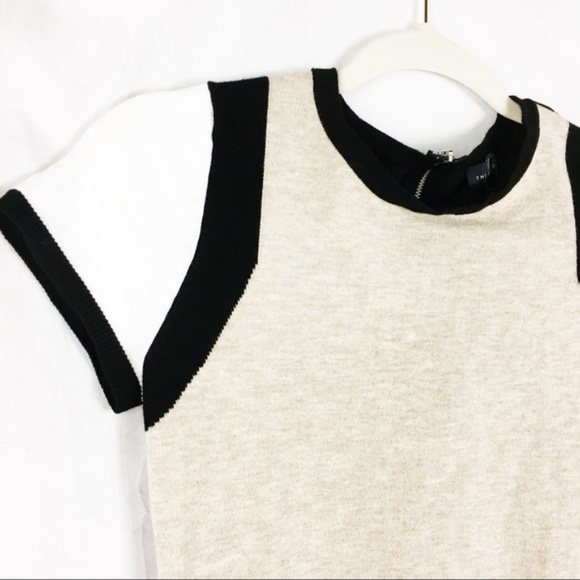 The Limited Color-Blocked Neutral SS Sweater Sz XS - Picture 5 of 7